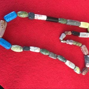 Different kinds of stone necklace